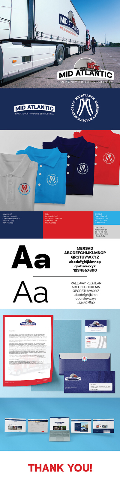 Mid Atlantic Emergency Roadside Brand Identity brand identity branding graphic design logo logodesigner vector