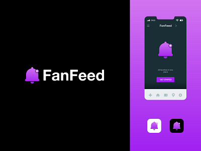 FanFeed Logo Design a b c d e f g h i j k bell bell icon brand identity branding business logo creative logo design gradient icon l m n o p q r s t u v w x y z logo logo design logo designer logos love logo minimalist logo modern logo startup logo trendy logo