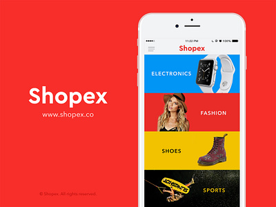 App Shopex app design branding design flat ios iphone shopping shopping app ui user interface ux