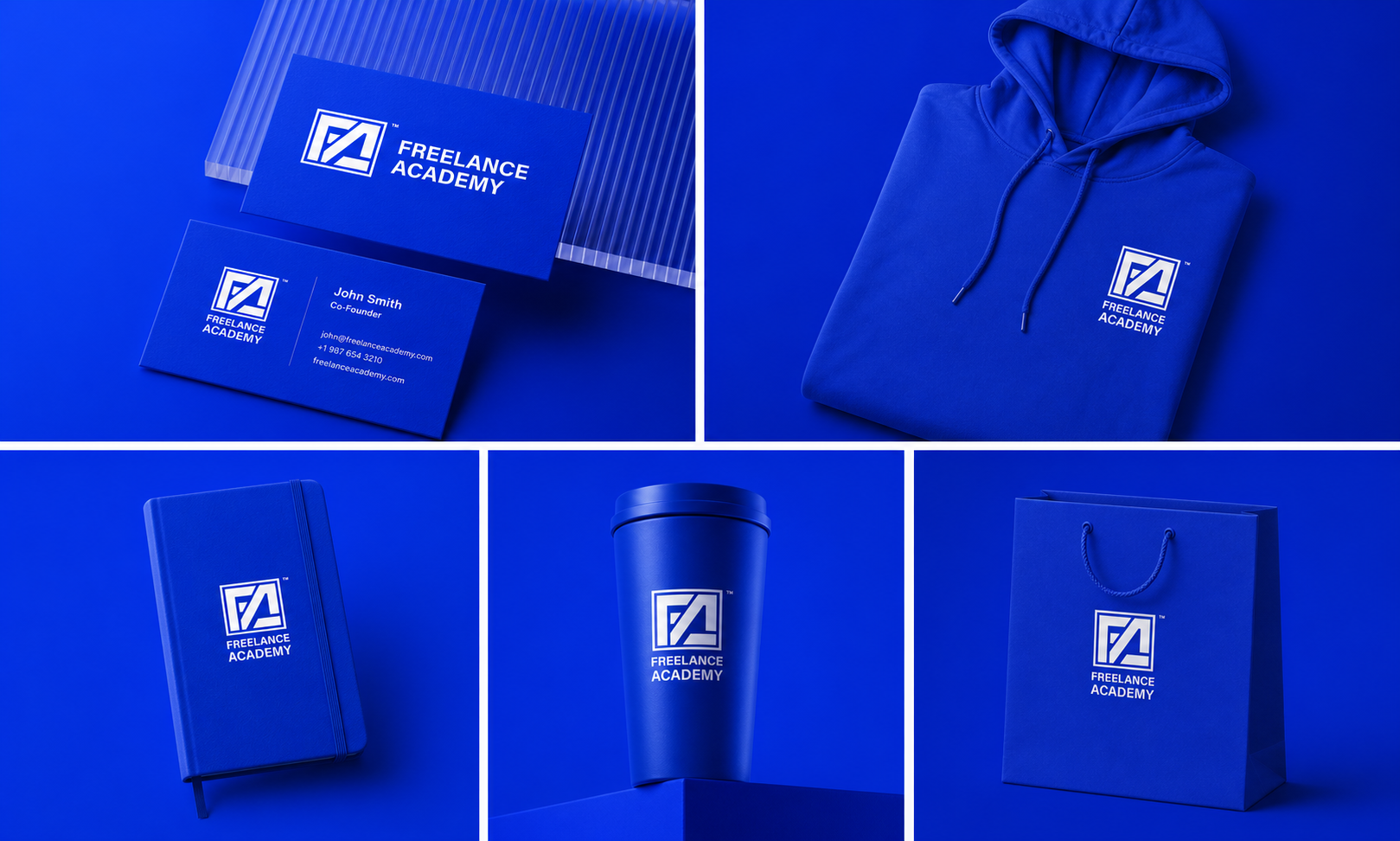 Freelance Academy - Logo Design brand design brand identity brand mark branding business logo creative logo e learning logo education logo freelance academy freelancer logo design logo design concept logo designer logotype minimalist logo modern logo online course online learning startup logo visual identity