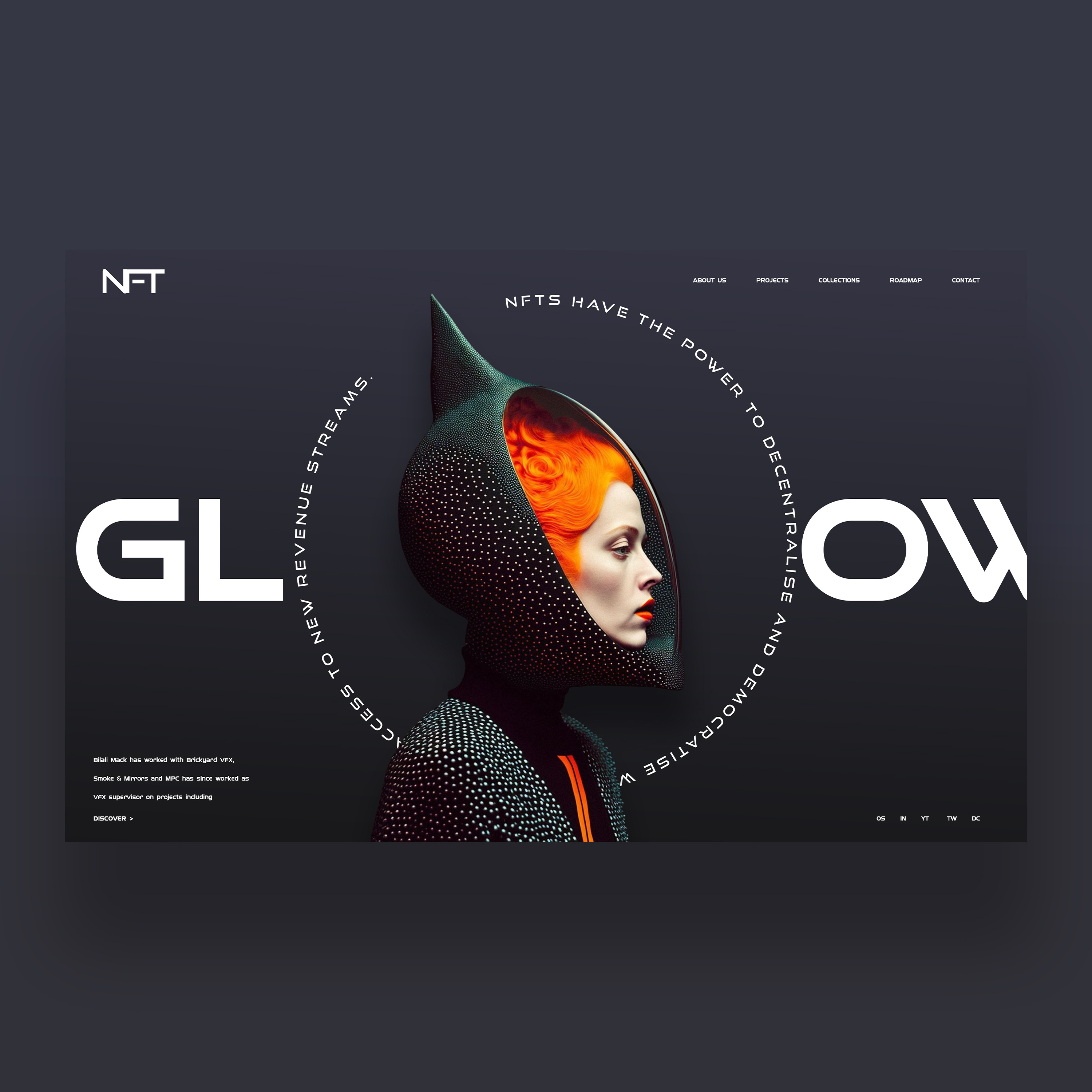 Glow Web Ui Design Concept ai artwork design graphic design nft photography ui ui design ux ux design web design wen designer