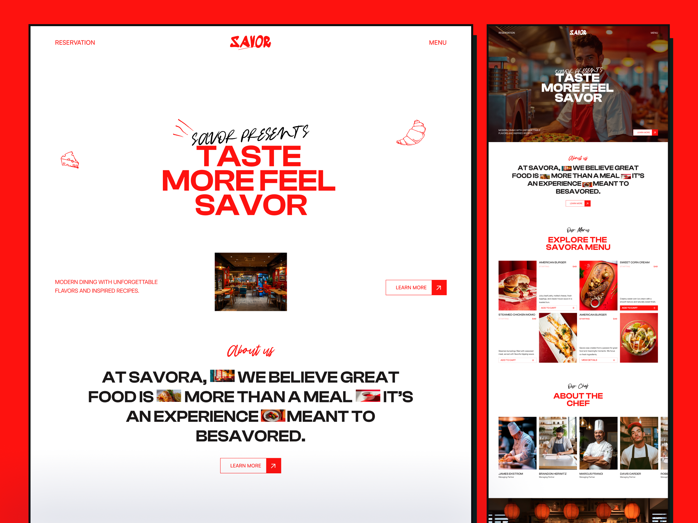Savora — Modern Restaurant & Café Website bakery website bistro website cafe framer template cafe website coffee shop website fine dining website food ordering website food website framer template hospitality website menu website modern website design reservation website responsive web design restaurant framer template restaurant landing page restaurant ui restaurant website ui ux design web design inspiration