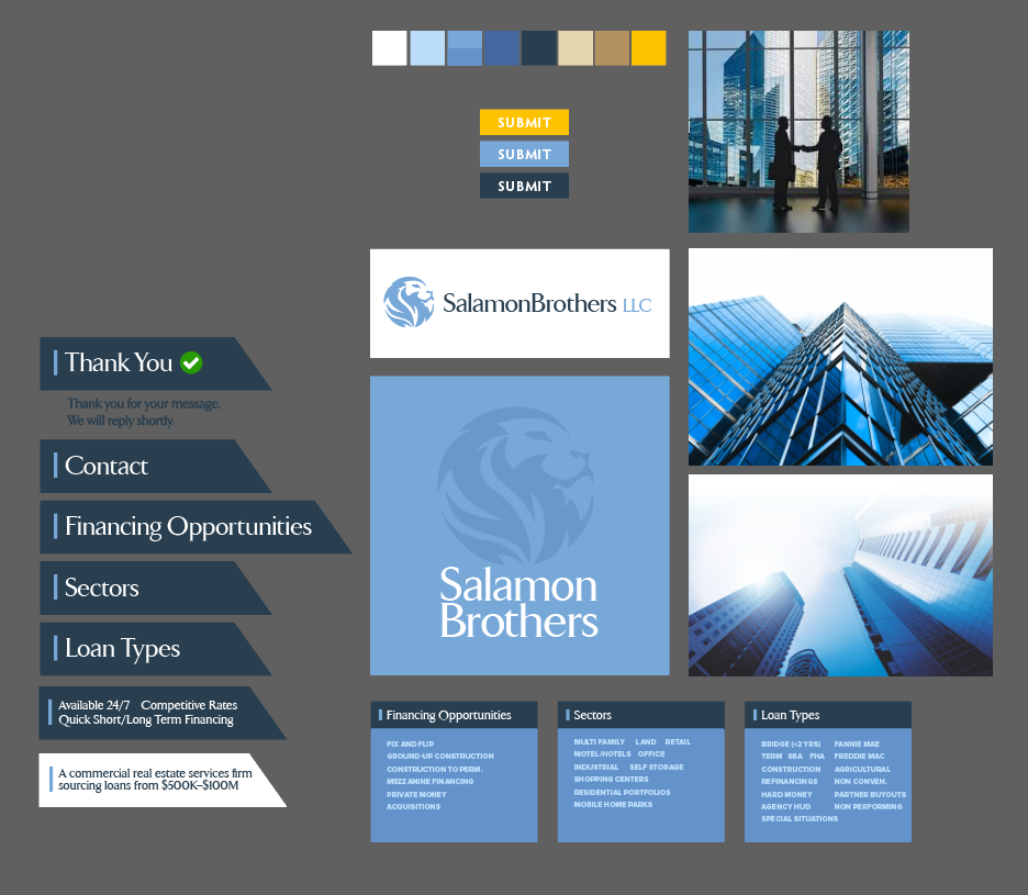 Example of 6 Page Site / 6 Screen Ppt