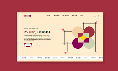 Giftish: You wish, we Deliver adobe xd app design branding design figma graphic design illustration logo ui vector website design