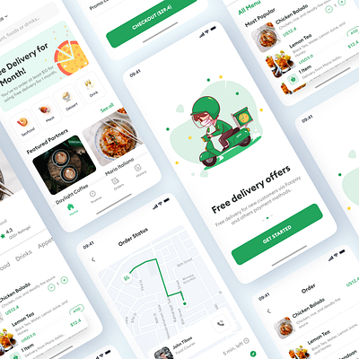 DeliDash App UI by Wawa on Dribbble