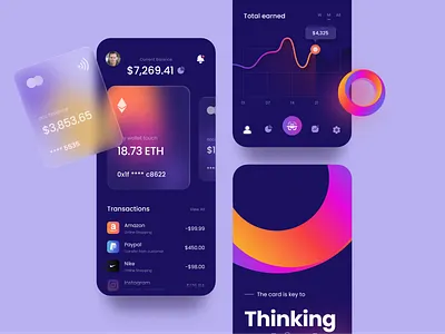 Banking Service Mobile App design productdesign ui visual design