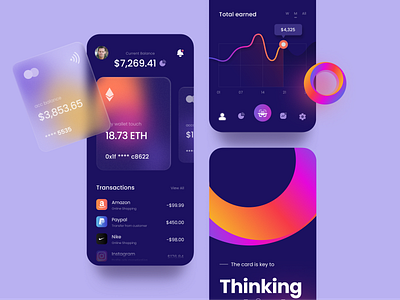 Banking Service Mobile App design productdesign ui visual design