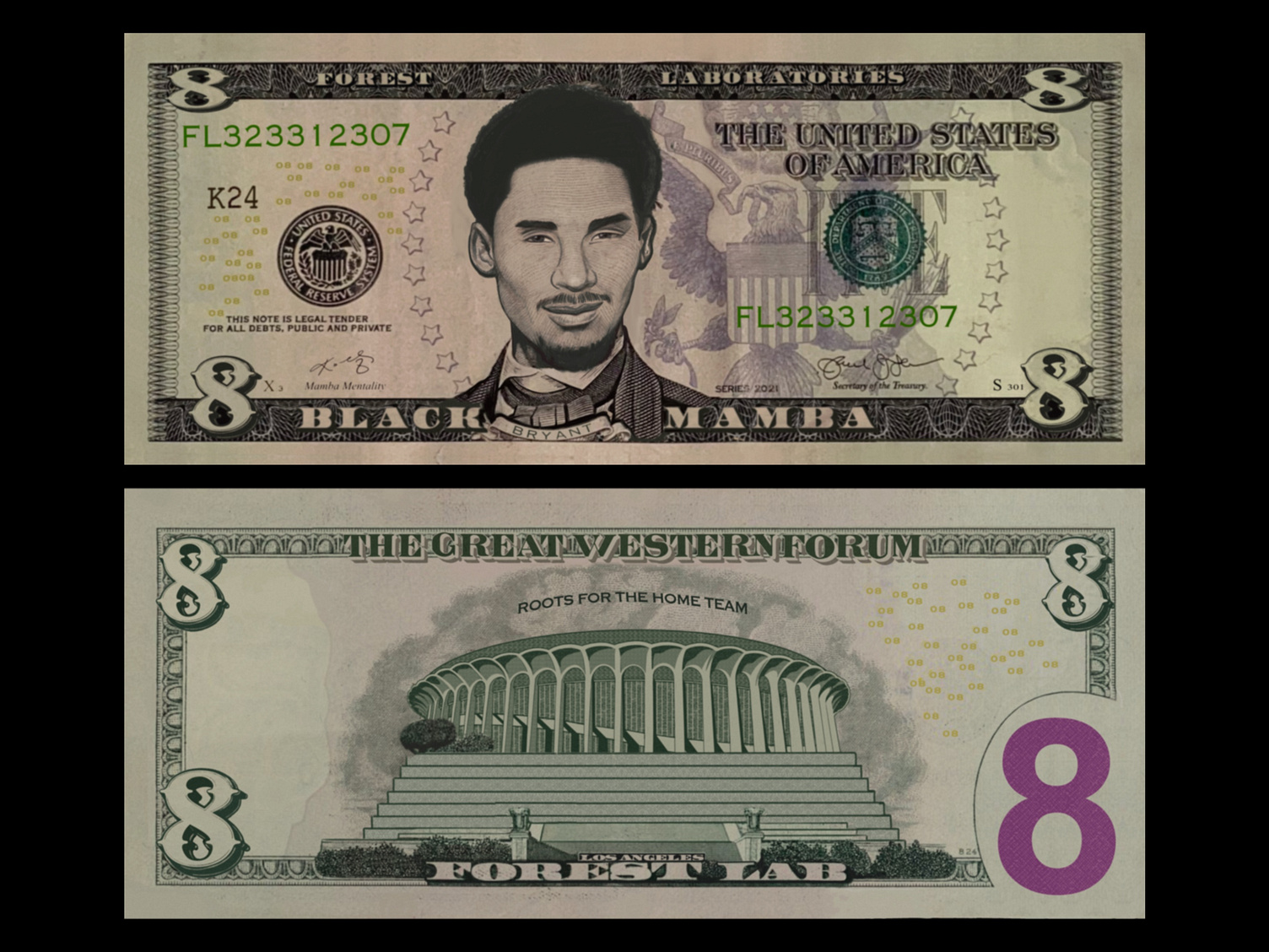 8 Dollar Bill by Donnie Bonelli on Dribbble