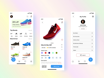 Shoes - Mobile Ecommerce app app design ecommerce ecommerce mobile app fasion mobile app order shoe shoe shoe app shoes ui