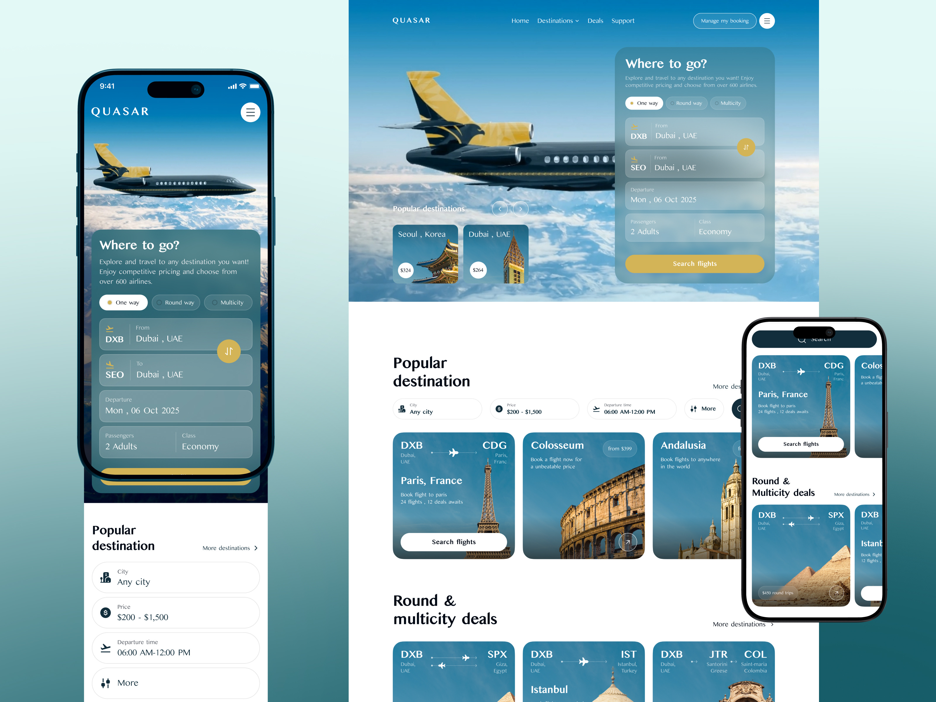 Luxury Booking Platform - Mobile Responsive Design airline booking booking booking platform flight flight booking focotik agency landing landing page design landing page ui mobile responsive mobile responsive design mobile ui design mobile view product design responsive responsive design responsive ui travel ui design ux design