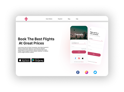 App landing page design app app desgin dailyui figma graphic design landing page ui ux