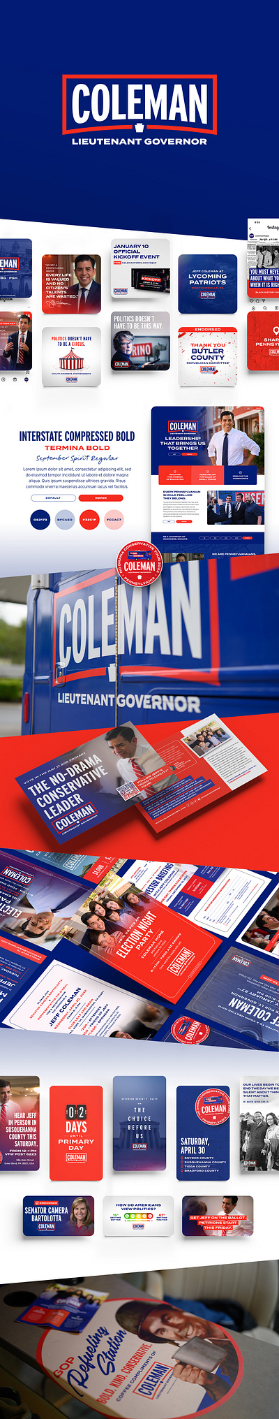 Coleman for LG branding design graphic design logo political campaign politics