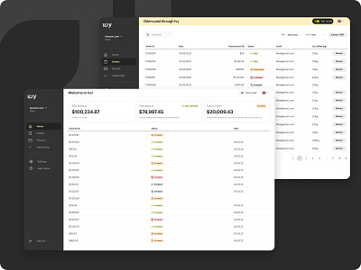 Ivy - Merchant's Dashboard design ui ux