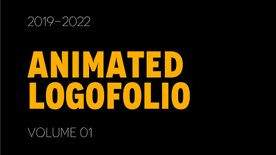 Animated Logofolio - Volume 1 animation branding design graphic design logo logo animation logo design logofolio motion motion design motion graphics