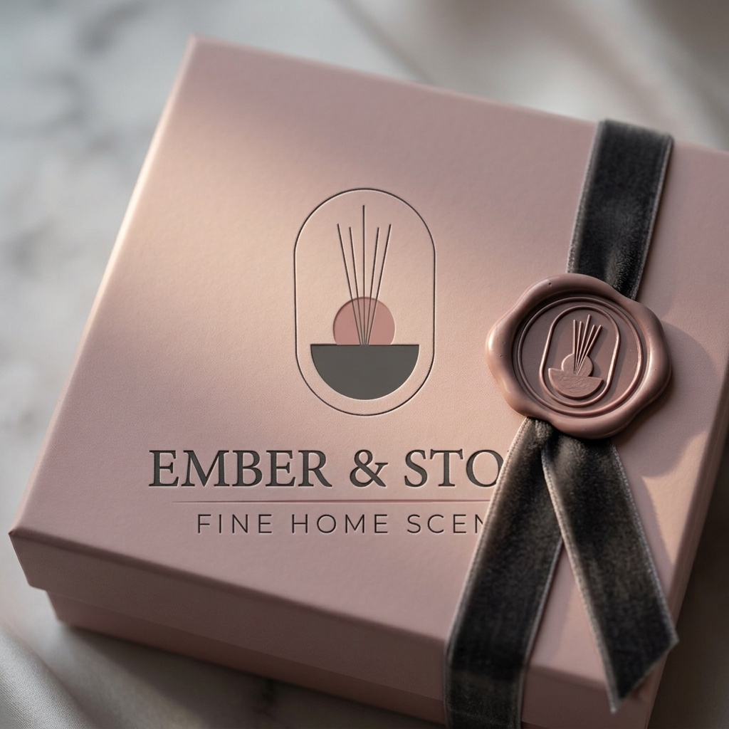 "Ember & Stone — Brand Identity for Fine Home Scents" apparel branding brand identity branding design graphic design illustration logo logo design logomark ui