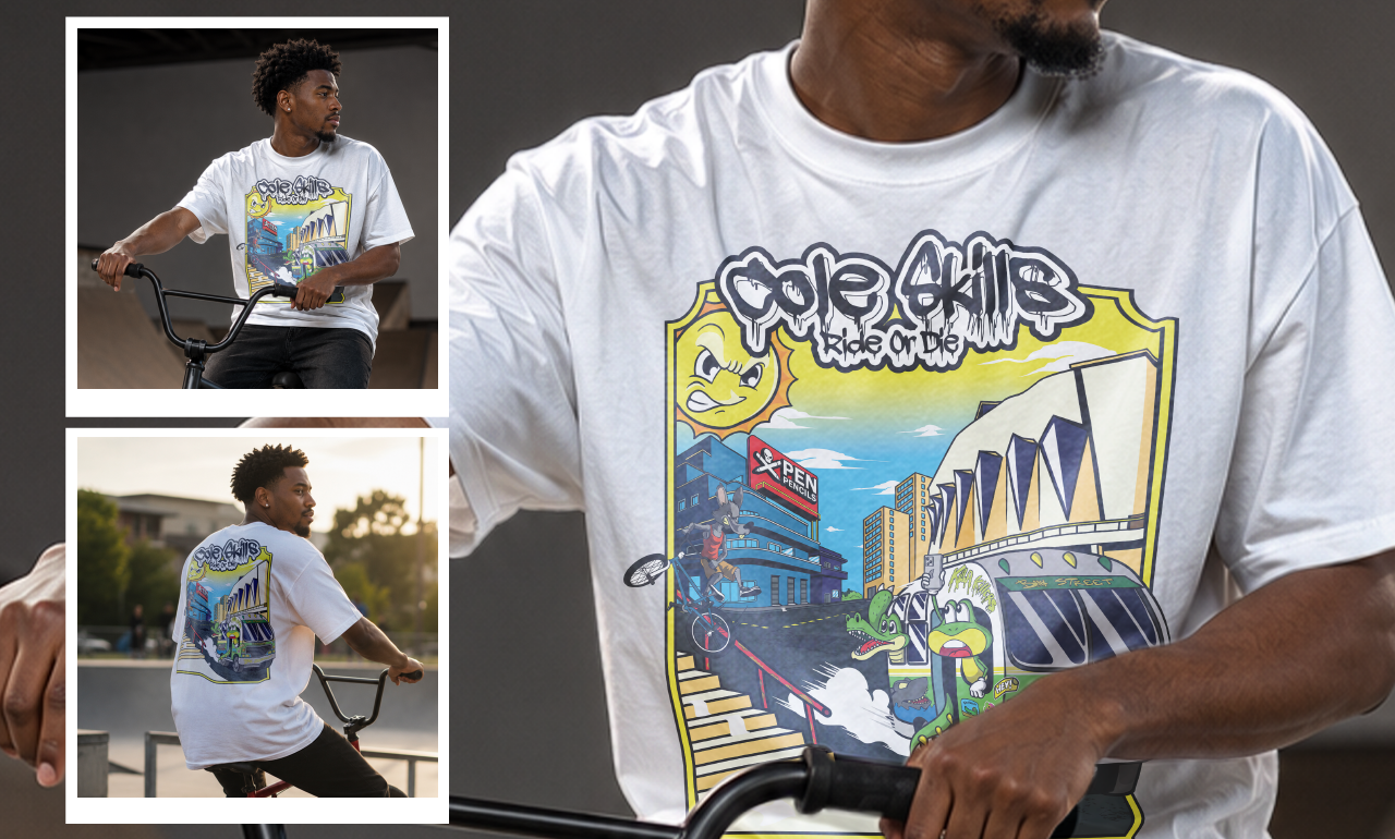 BMX T-shirt design Illustration apparel bmx bmx street branding cartoon characterdesign clothing clothing brand commissions custom illustration graphic design illustration illustrator logo merchandise tshirt vector vectorart