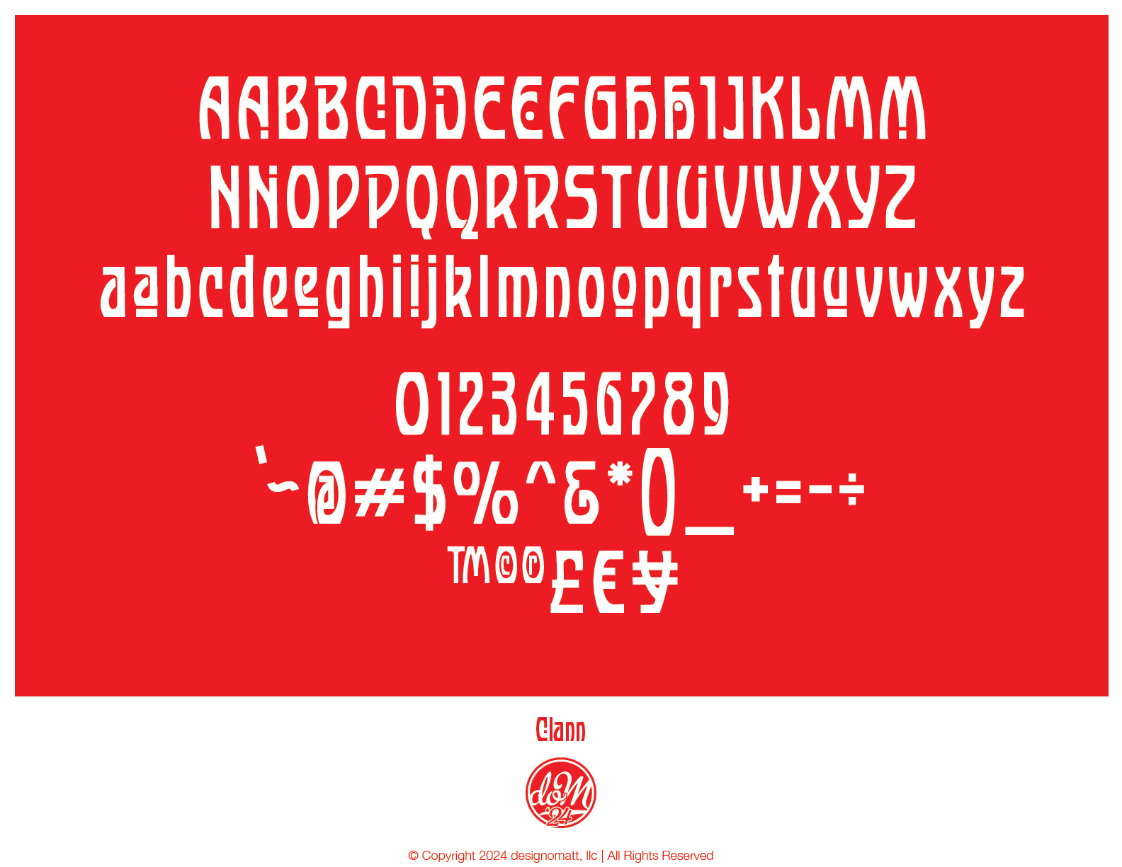 Clann decorative family font fontlab fontself sans serif typography