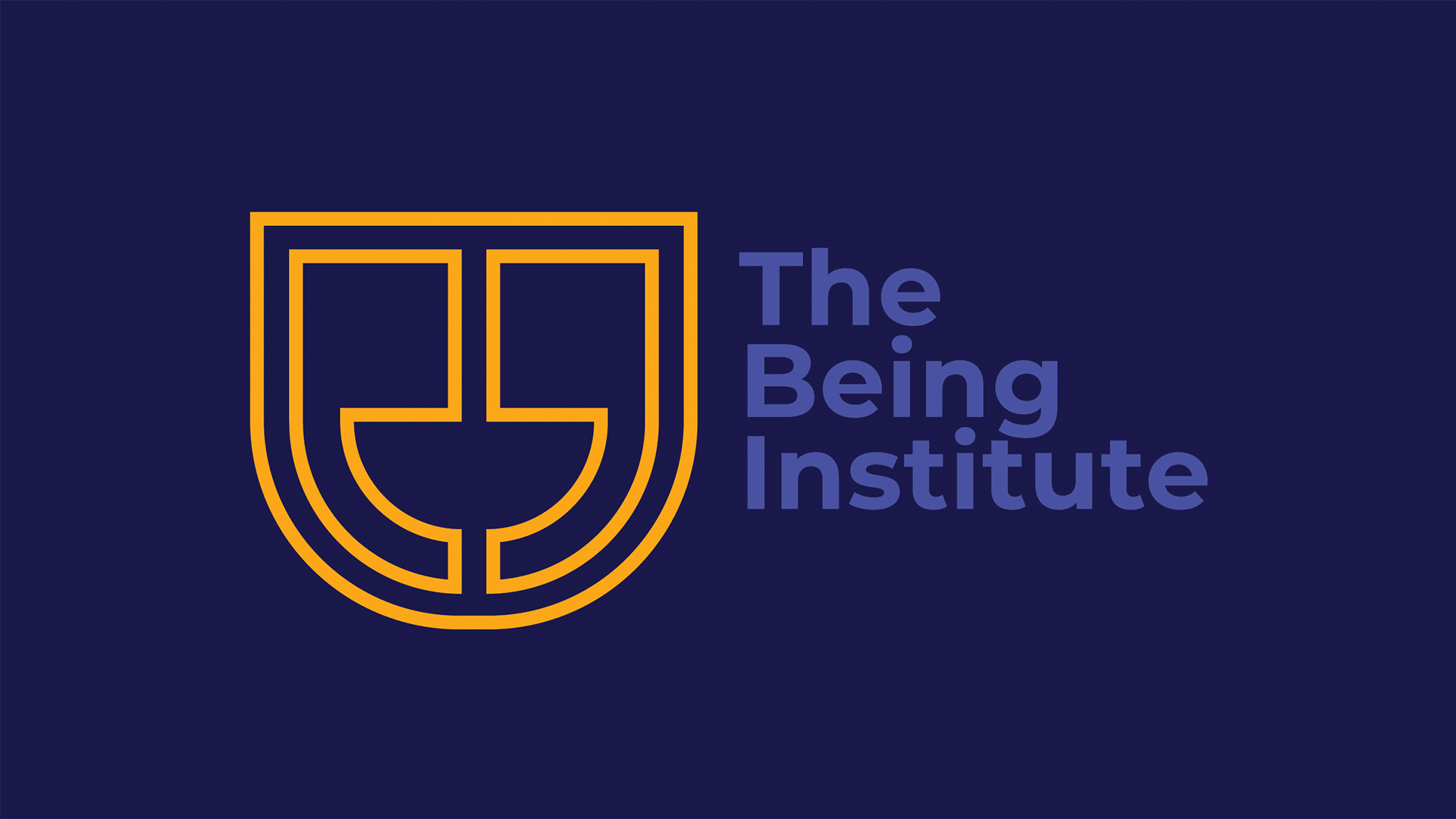 The Being Institute: Brand Identity branding business card design graphic design logo nonprofit typography university