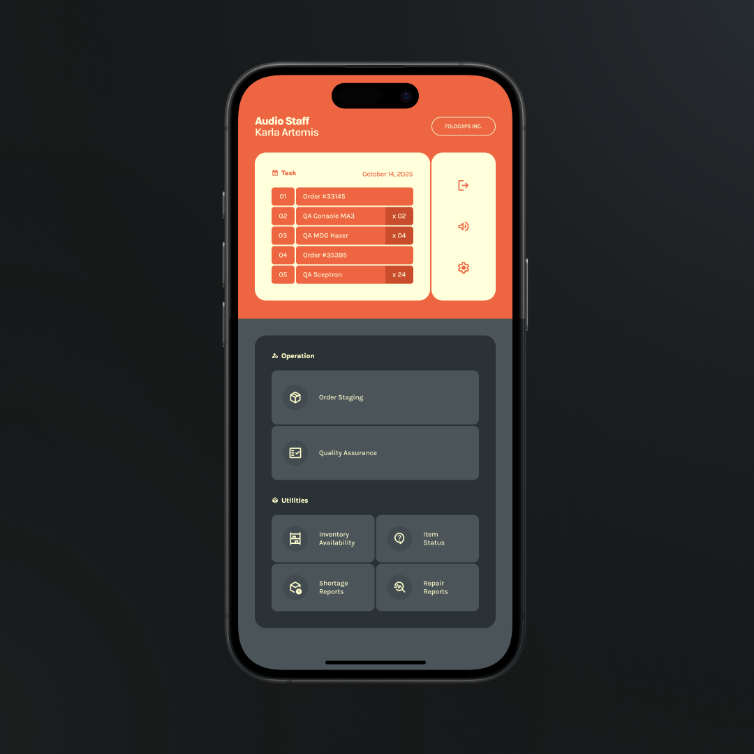Warehouse Operation UI