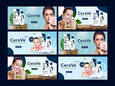 Banner Ads | Cera Ve Branding | Shopify Banner ads banner amazon banner images amazon product listing banner banner design banners brand banners brand identity branding cera ve company banners cosmetics banners cream banner header image lotion banner product banners product listing skin care banners web banner website banners
