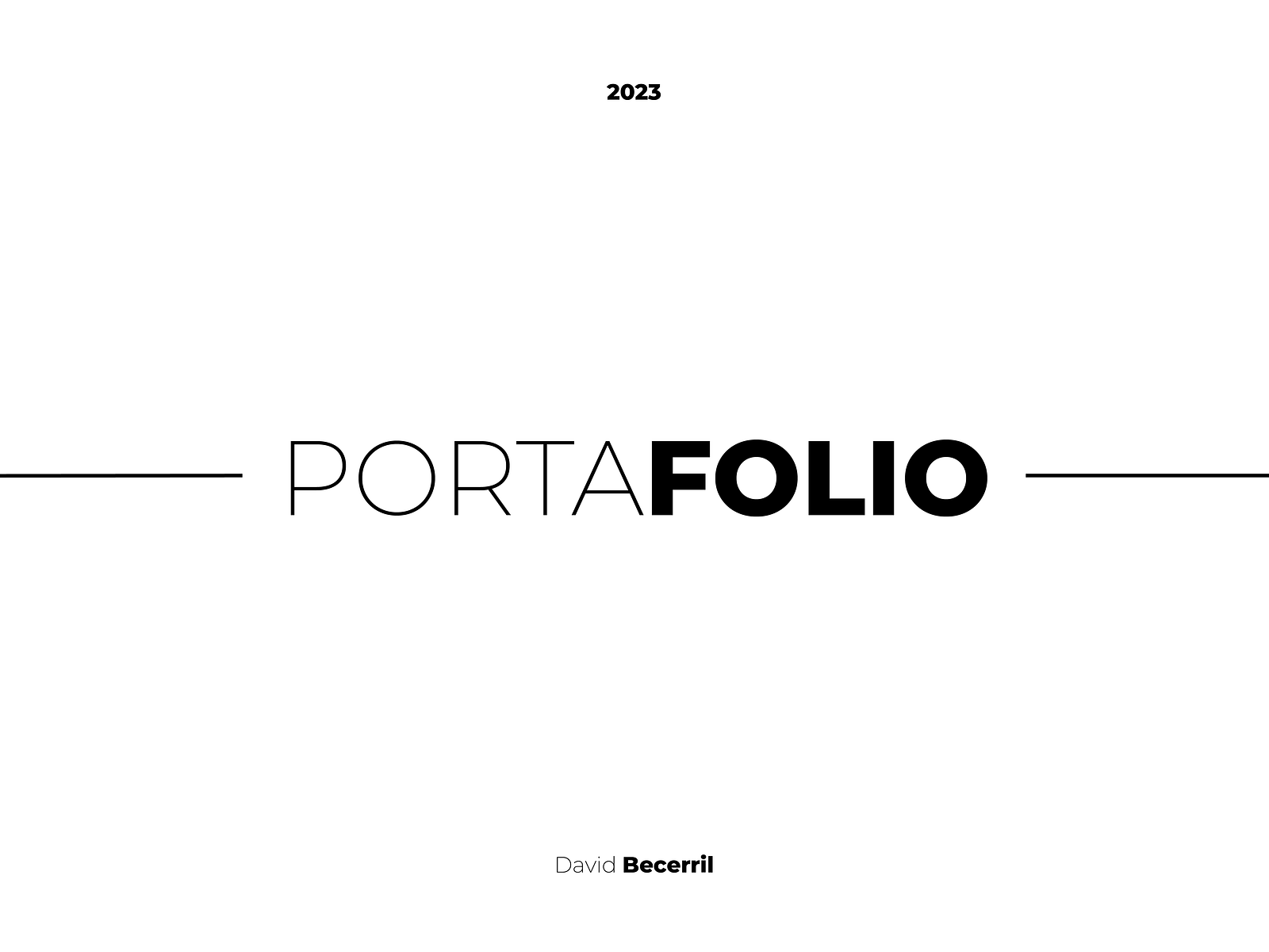 Portafolio 2023 - dmb by David Becerril on Dribbble