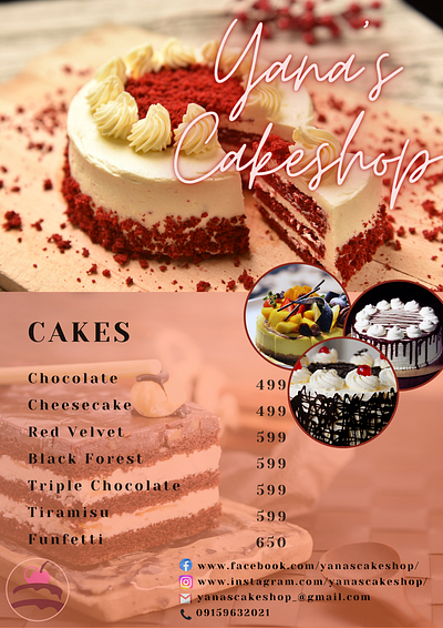 Yana's Cakeshop app branding design graphic design illustration logo typography ui ux vector