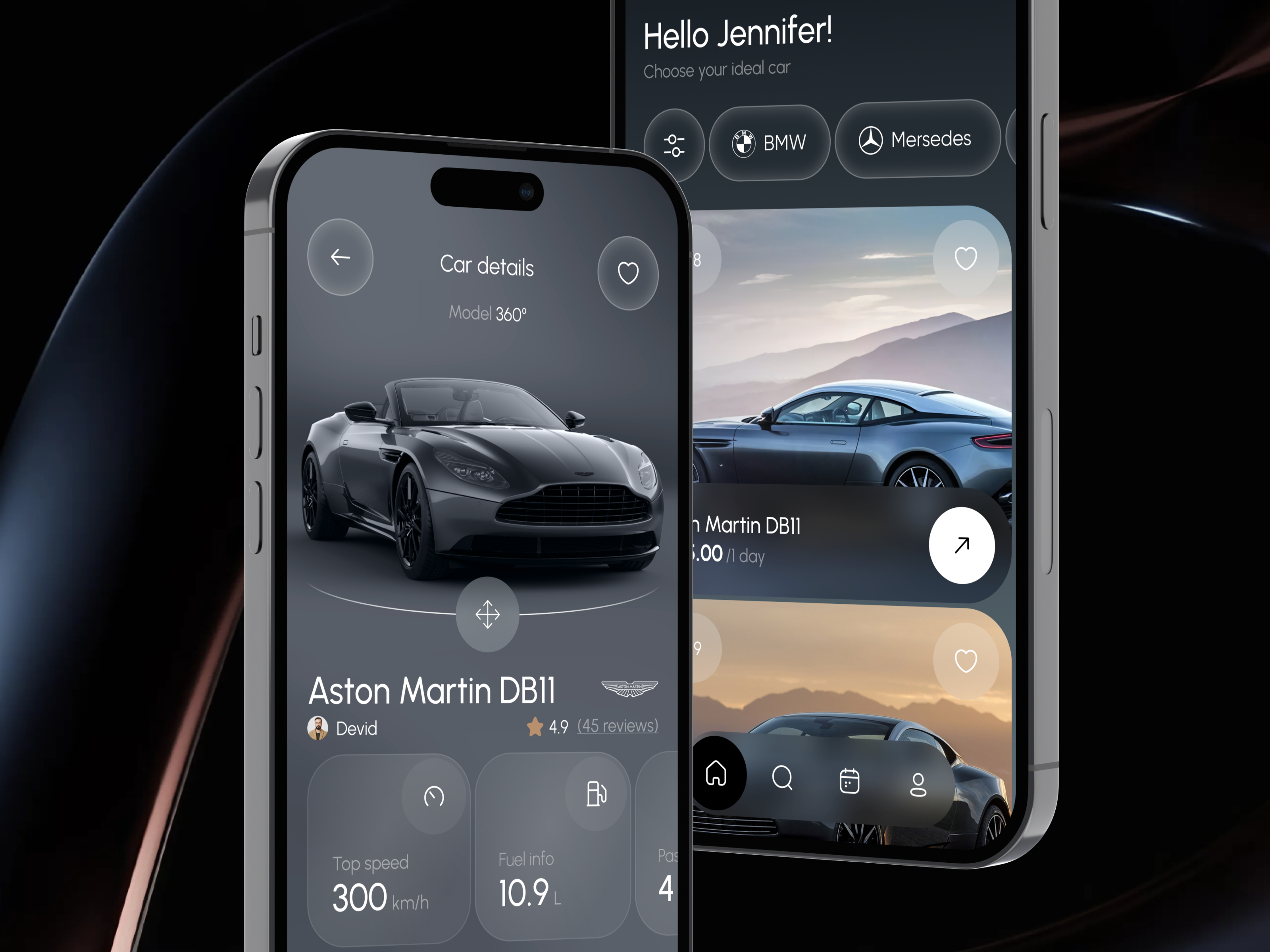 🚙 Mobile app design for car rental service | Hyperactive app design car car rent dark ui design hyperactive luxury mobile mobile app mobile design product design rental ui uiux user experience user interface ux