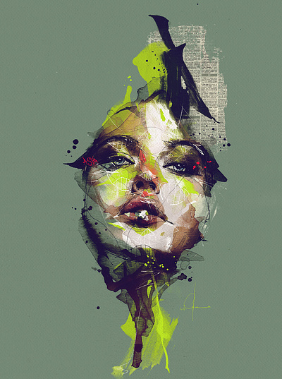 Chapter .GREEN art artist brush color creative design digital art drawing energy fashion figure illustration illustrator photoshop portrait sketching sport traditional art wacom watercolor