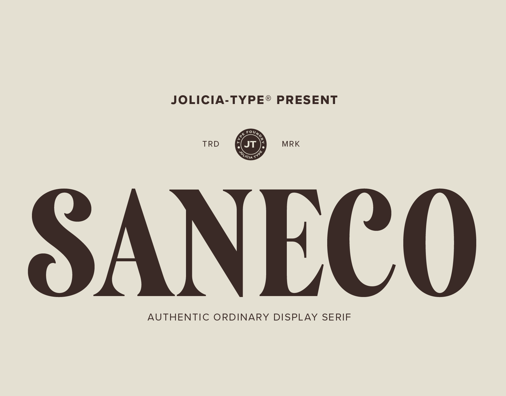 Saneco | Display Serif branding classy contemporary display editorial elegant fashion feminine headline high end logo luxury magazine minimalistic modern premium serif sophisticated versatile vintage