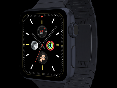 WatchOS apple watch clock dark mode ui watch watchos