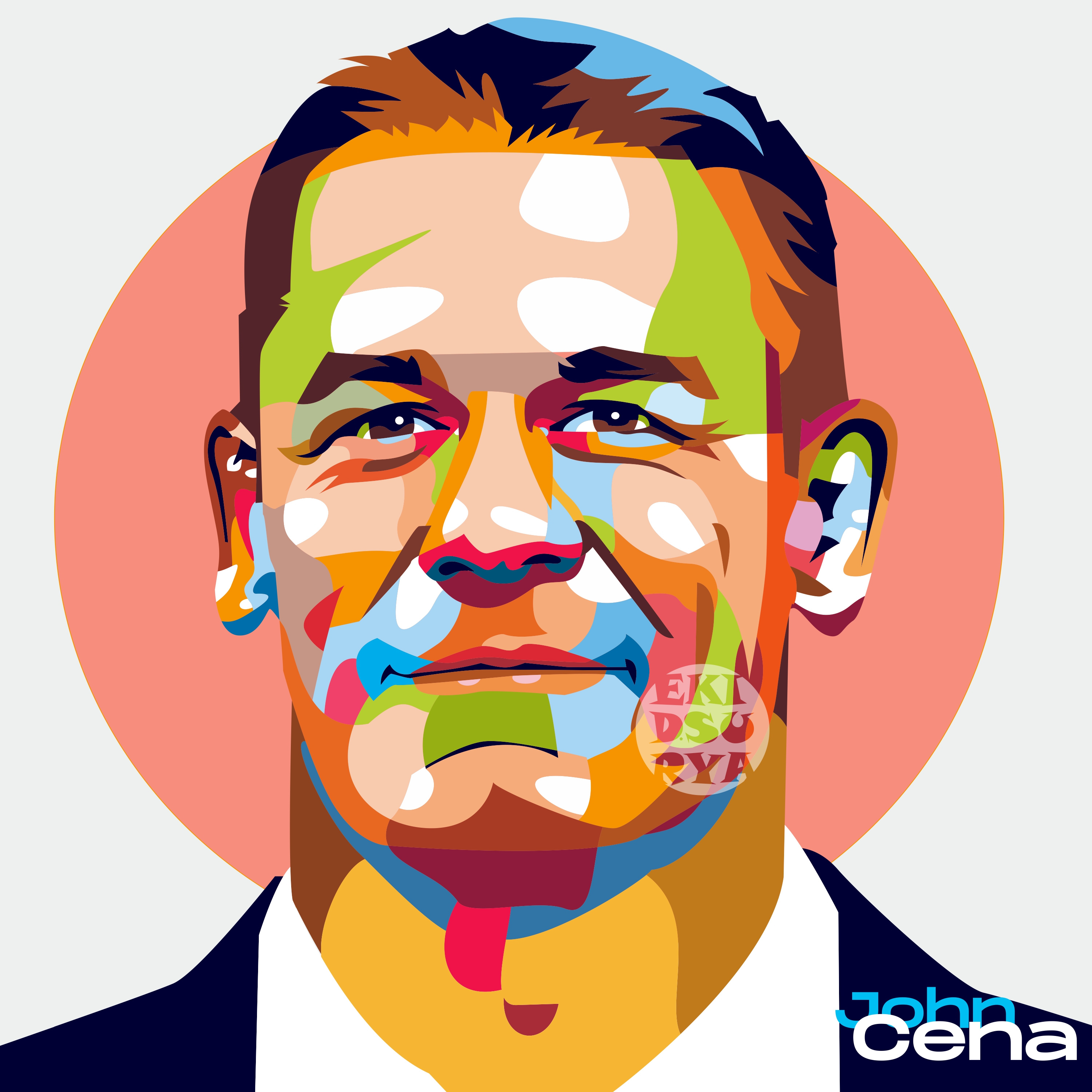 John Cena cena design digital graphic design illustration illustrations john johncena portrait vector vector illustration