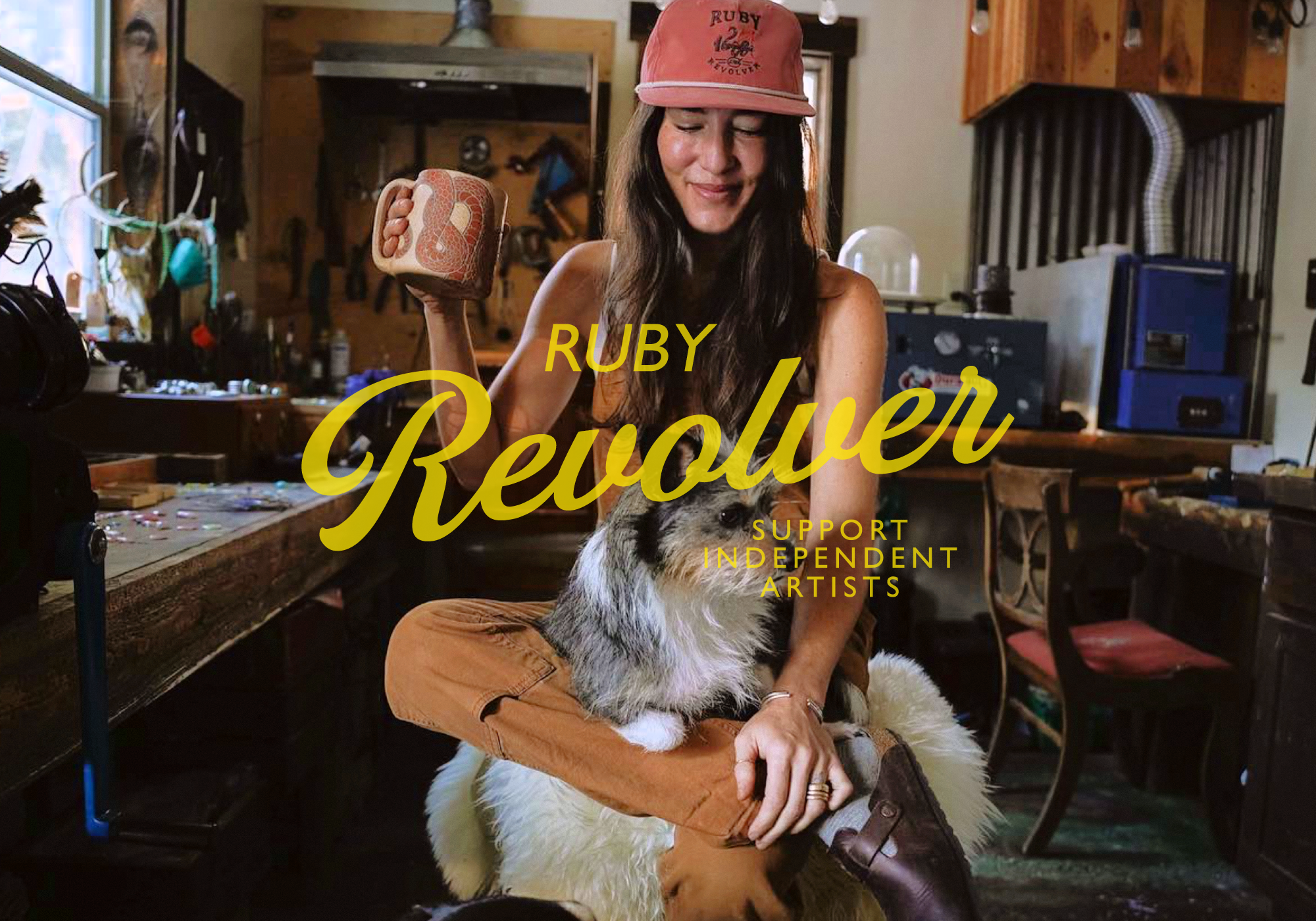 RUBY & REVOLVER animal art badge badge logo branding custom design graphic design handrawn illustration jawelry logo retro ui vintage