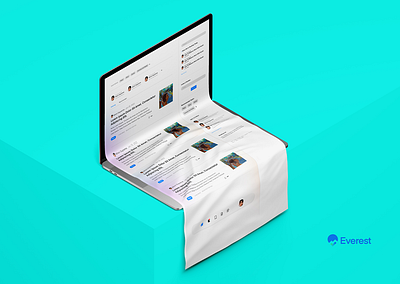 Everest MIC Blog app awwwards blog blog design community design minimalist product design ui ui design ui ux