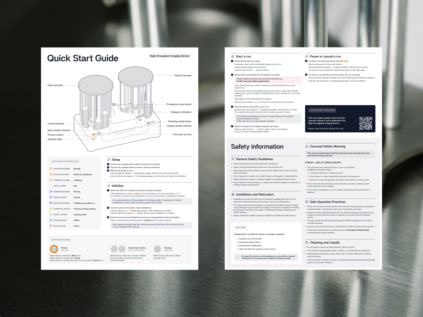 Reshape Biotech – Quick Start Guide