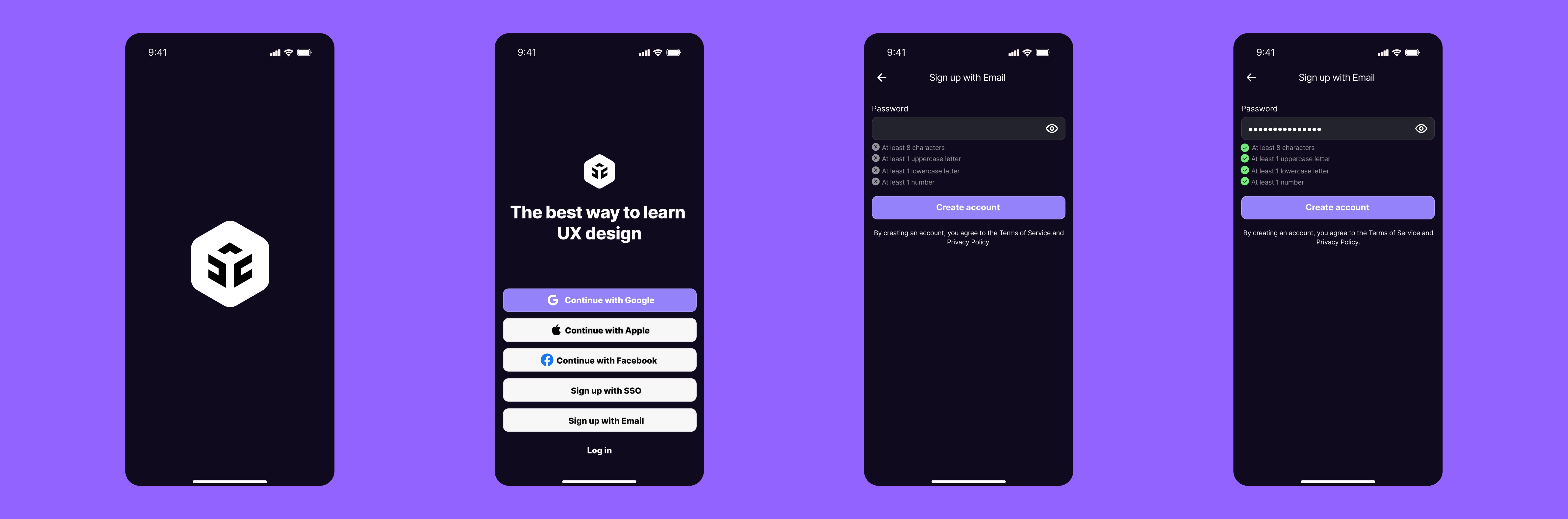 Uxcel Re-creation: Login Page animation app apple ios login logo moblie prototype replication ui