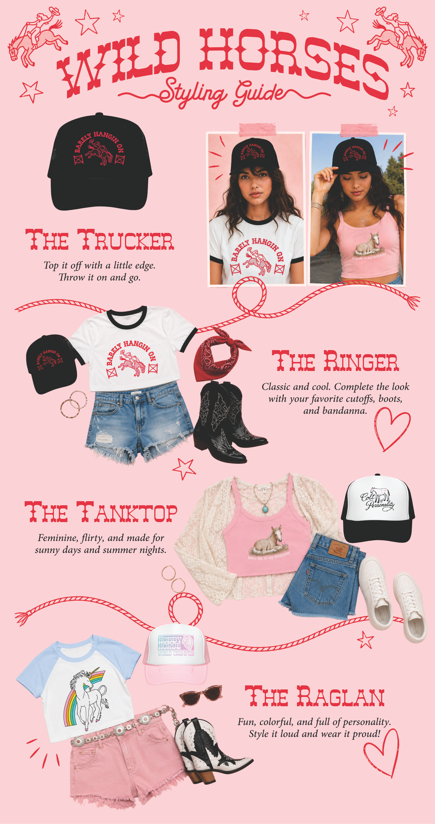 Wild Horses Styling Guide | Newsletter Design branding cowgirl email marketing graphic design newsletter web western