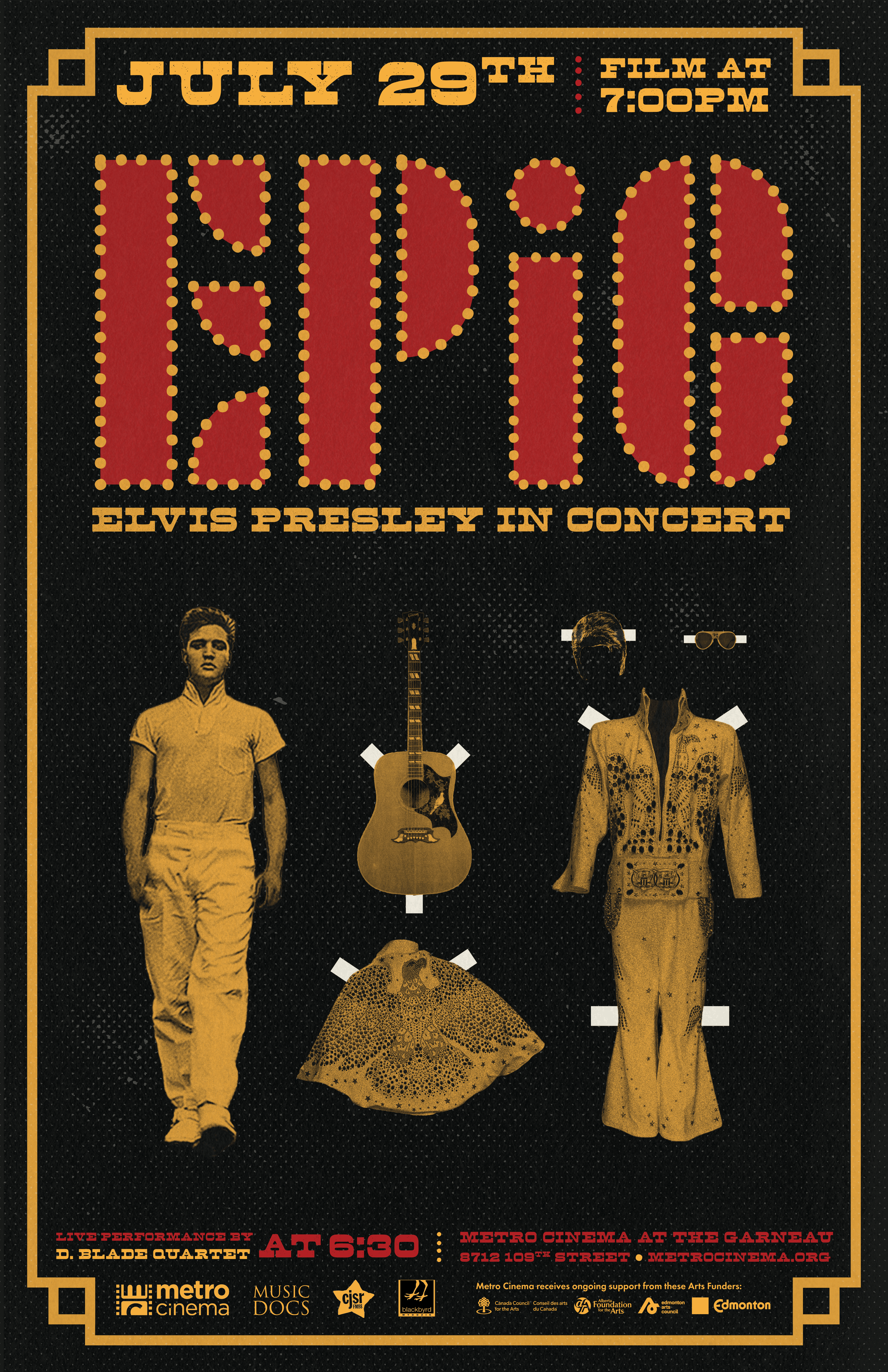 EPiC Poster - Elvis Presley in Concert concert poster design film poster graphic design movie poster photoshop poster design retro