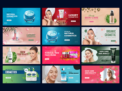 Skin Care Banner Ads | Product Banner | Shopify Banner amazon product listing beauty product banners best banner hero image lotion banners website banner website header