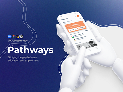 💻 Pathways UX UI Case Study app design blog branding career case study design designthinking figma graphic design illustration interview mobiledesign ui ui design ux ux design uxui