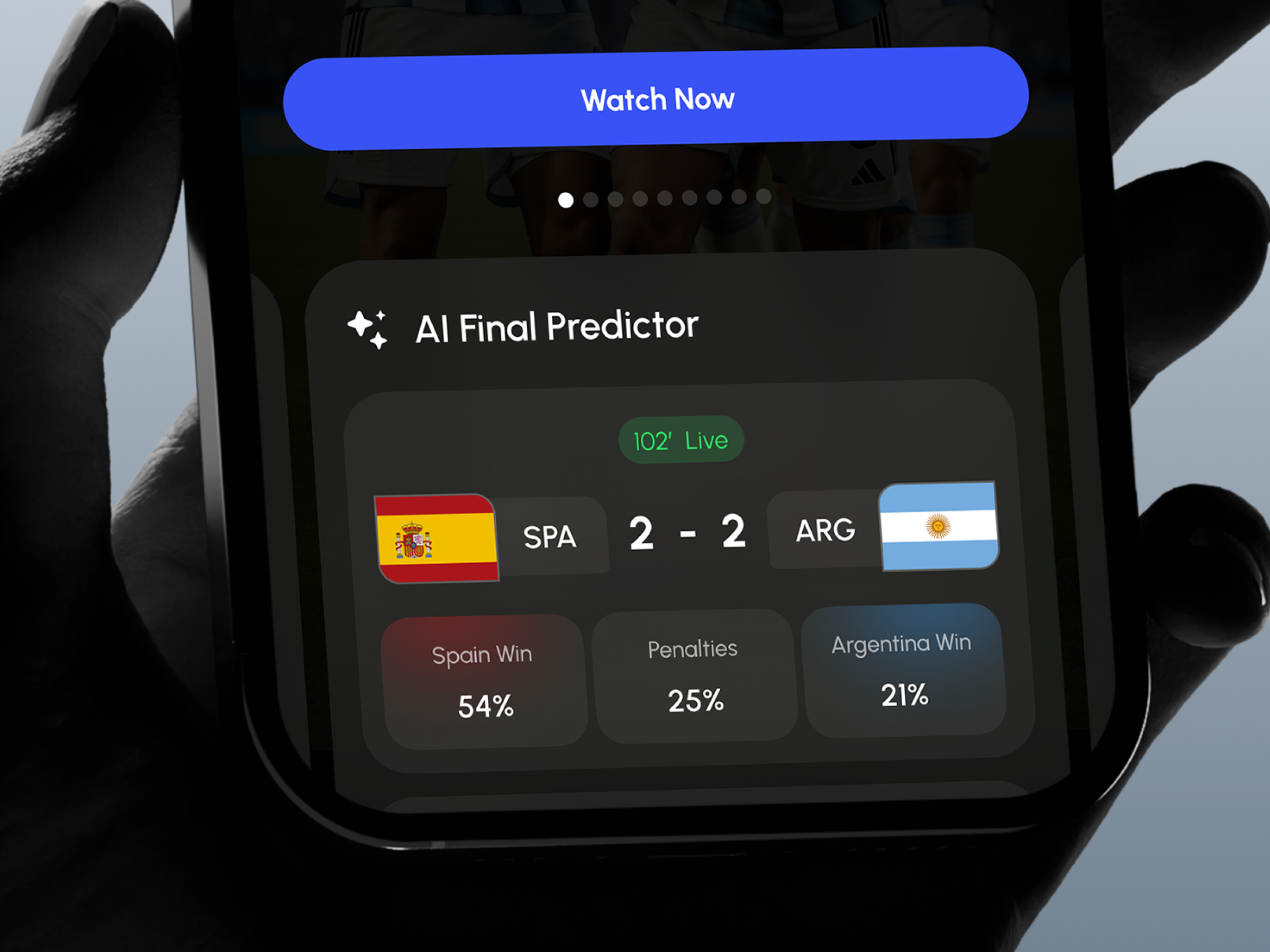 FIFA World Cup 2026 — Live Match Mobile App ai artificial intelligence dashboard football live match minimalism mobile design platform responsive design soccer sport statistic ui design ux design world cup 2026