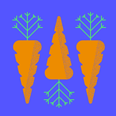 Carrots carrot carrots color color palette drawing illustration vegetable