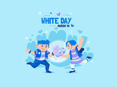 Let´s Celebrate White Day by Freepik animation design graphic design illustration vector