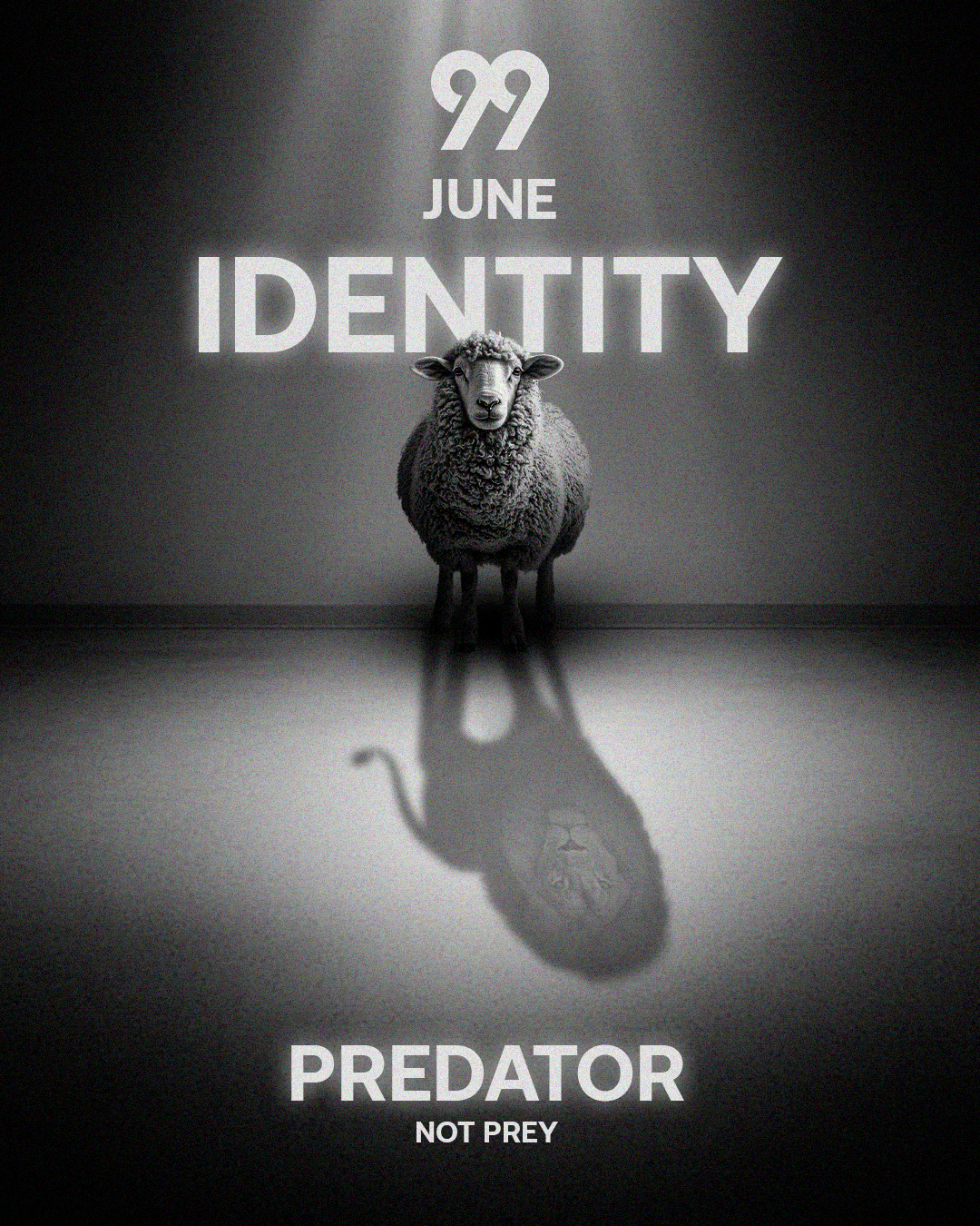Social Media Design for the 99 Global church dark theme design flyer graphic graphic design identity media predator prey sheep the 99