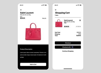 Daily UI 058 - Shopping Cart design ui