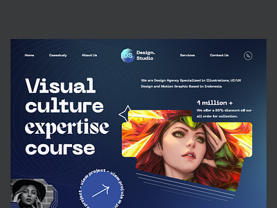 Design Studio Website branding design figma graphic design motion graphics product ui uiux user interface ux uxdesign web design web header webdesign website