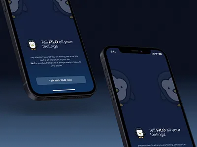 FILO: Mental Health Support appdesign mentalhealth mobiledesign ui uidesign uiux