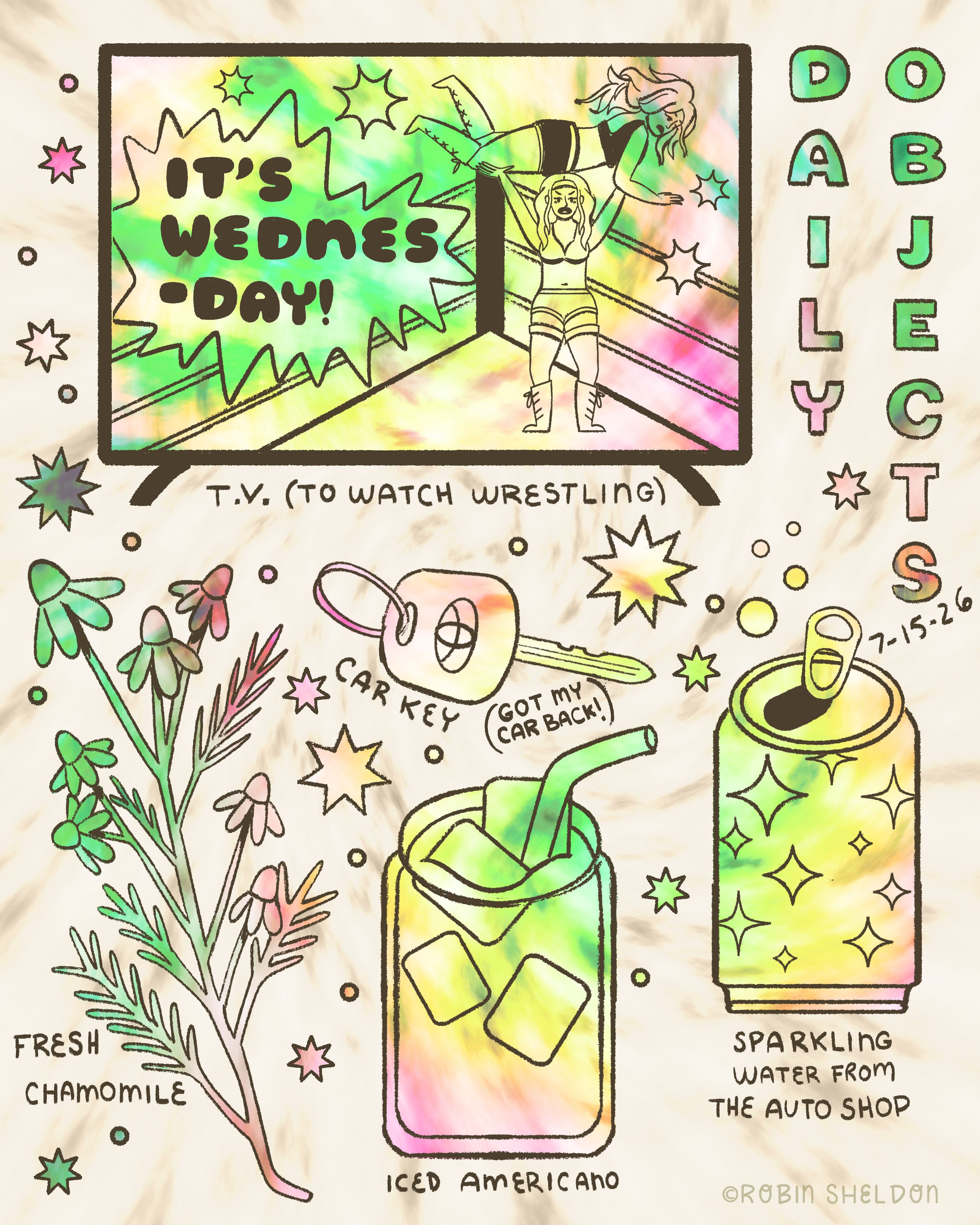Daily Objects - Day 3 cute design digital illustration graphics icons illustration robin sheldon sketch sketchbook summer