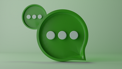 3D Chat Icon 3d 3d chat 3d logo blender branding chat design graphic design logo vector