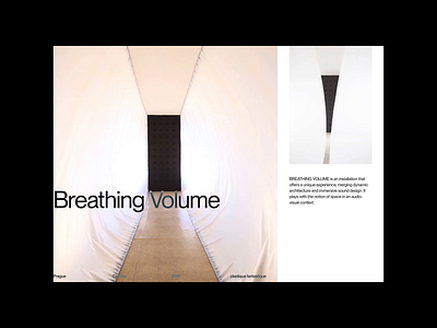 Breathing Volume 02 architecture bien grid installation ivan bjelajac layout minimal minimalist neue montreal pangram pangrampangram portfolio presentation studiobien typography video