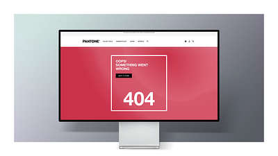 Day 008 — 404 Page(Pantone) | 100 days UI challenge 2023 404 404 page 404 page design app challenge color color of the year 2023 coloroftheyear daily design design challenge error error page landing page pantone ui viva magenta